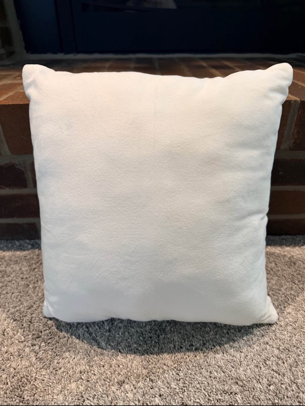 Plush White Velvet 16” Decorative Throw Pillow - Soft Home Accent